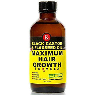 Eco Style Maximum Hair Growth Oil - Black Castor And Flaxseed by Ecoco for Unisex - 4 oz Oil