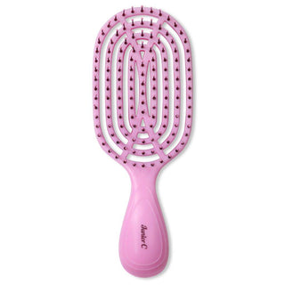 Junior C Detangling Brush - Pink by NuWay 4Hair - 1 Pc Hair Brush