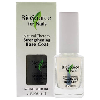 Natural Therapy Strengthening Base Coat by BioSource - 0.4 oz Nail Treatment