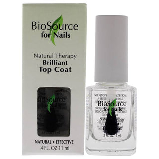 Natural Therapy Brilliant Top Coat by BioSource - 0.4 oz Nail Treatment