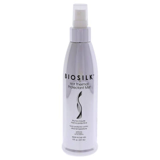 Biosilk Hot Thermal Protectant Mist - Hair Heat Shield - Shine And Lasting Styling - 8 Oz