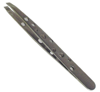 Satin Edge Non-Slip Slant Tip Tweezer - 1 Pc