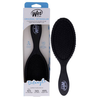 Wet Brush Original Detangler Brush - Ultra Soft IntelliFlex Bristles - Black - 1 Pc Hair Brush