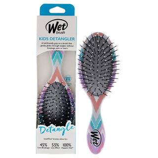 Wet Brush Kids Detangler Brush - Ultra-Soft IntelliFlex Bristles - Chevron - 1 Pc Hair Brush