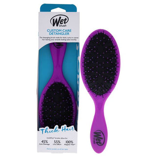 Wet Brush Custom Care Detangler Brush For Thick Hair - Lessens Breakage - Purple - 1 Pc Hair Brush