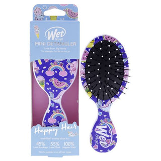 Wet Brush Mini Detangler Happy Hair Brush - For All Hair Types - Fantasy - 1 Pc Hair Brush