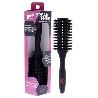 Wet Brush Break Free Round Brush - Straighten And Style - Fast Dry Design - 1 Pc Hair Brush