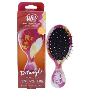 Wet Brush Mini Detangler Brush Stellar Skies - Gentle On Hair - Rose Skies - 1 Pc Hair Brush