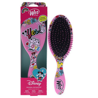 Wet Brush Original Detangler Disney Classic Hair Brush - Soft Bristles - Peace Love Pink - 1 Pc