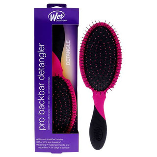 Wet Brush Pro Backbar Detangler Brush - Heat-Resistant, IntelliFlex - Pink - 1 Pc Hair Brush