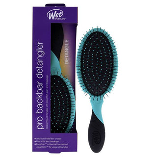 Wet Brush Pro Backbar Detangler Brush - Heat-Resistant, IntelliFlex - Purist Blue - 1 Pc Hair Brush