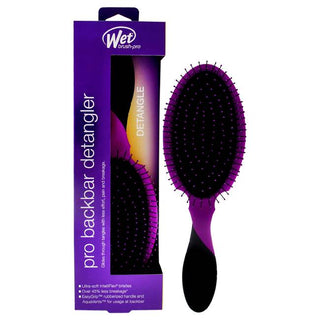 Wet Brush Pro Backbar Detangler Brush - Heat-Resistant, IntelliFlex - Purple - 1 Pc Hair Brush