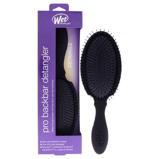 Wet Brush Pro Backbar Detangler Brush - Heat-Resistant, IntelliFlex - Black - 1 Pc Hair Brush