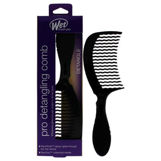 Wet Brush Pro Detangling Comb - Lightweight, Easy To Wield, Soft - Blackout - 1 Pc Hair Comb