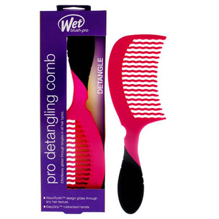 Wet Brush Pro Detangling Comb - Lightweight, Easy To Wield, Soft - Pink  - 1 Pc Hair Comb