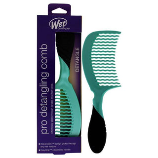 Wet Brush Pro Detangling Comb - Lightweight, Easy To Wield, Soft - Purist Blue  - 1 Pc Hair Comb