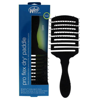 Wet Brush Pro Flex Dry Paddle Brush - Heat-Resistant Soft Bristles - Black - 1 Pc Hair Brush