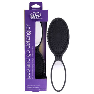 Wet Brush Pro Pop and Go Detangler Brush - Detangles, Minimizes Pain - Black - 1 Pc Hair Brush