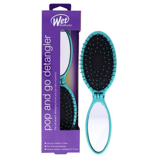 Wet Brush Pro Pop and Go Detangler Brush - Detangles, Minimizes Pain - Teal - 1 Pc Hair Brush