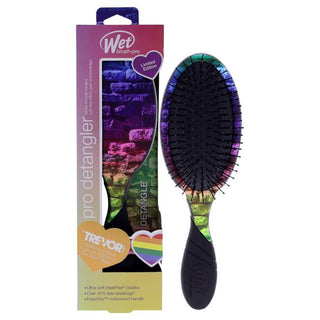 Wet Brush Pro Detangler Pride Love Is Love - Easy-Grip Handle - Rainbow Brick - 1 Pc Hair Brush