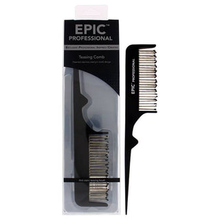 Wet Brush Epic Teasing Hair Comb - Exclusive IntelliFlex Bristles - Create Volume - Black - 1 Pc