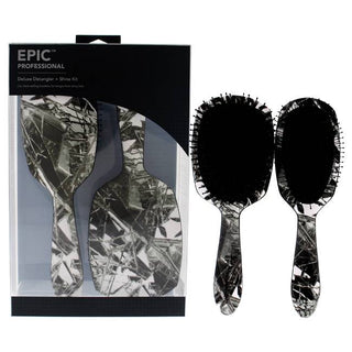 Wet Brush Epic Break The Mold Prep And Finish Set - Deluxe Detangler And Deluxe Shine - 2 Pc Kit