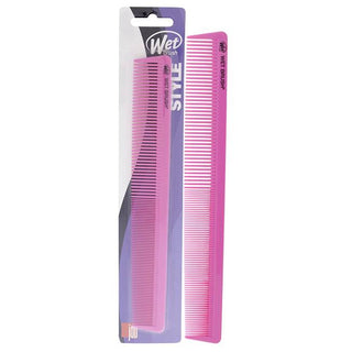 Wet Brush Style Hair Comb - Prevents Flyaway And Tames Frizz - Smoother Hair - Pink - 1 Pc