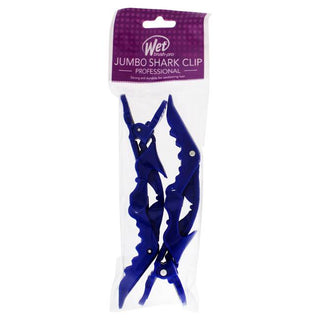 Wet Brush Jumbo Shark Hair Clips - Dual-Hinged Clips - Designed To Be Snag-Free - Blue - 2 Pc