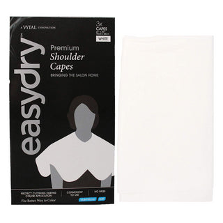 EasyDry Premium Shoulder Cape - White - 22 x 30 in. - 1 Pc