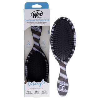 Wet Brush Original Detangler Brush - IntelliFlex Bristles - Safari Zebra - 1 Pc Hair Brush