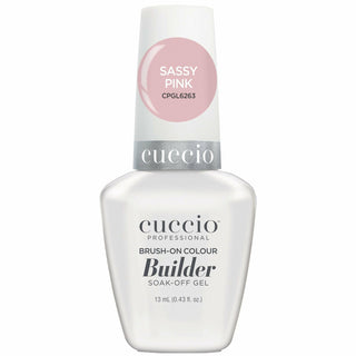 Cuccio Pro Brush-On Colour Builder Soak Off Gel - Sassy Pink - 0.43 Oz Nail Polish