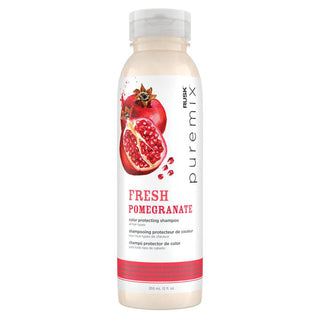 RUSK Puremix Color Protecting Shampoo All Hair Types - Fresh Pomegranate - 12 Oz