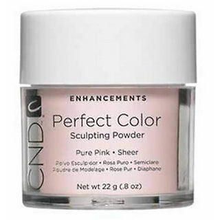 CND Perfect Color Powder Pure Pink-Sheer - High-Performance Formula - Lasting Toughness - 0.8 Fl Oz