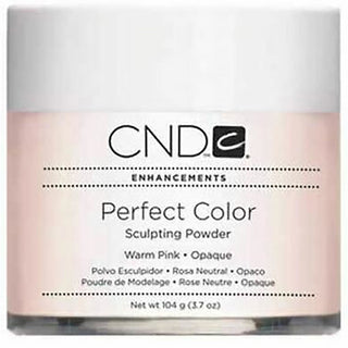 CND Perfect Color Powder Warm Pink-Opaque - High-Performance Formula - Easy To Work With - 3.7 Fl Oz