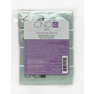 CND Glossing Block Nail Buffers (4000 Grit) - Slick Surface - Four Sides Last Twice As Long - 4 Pk