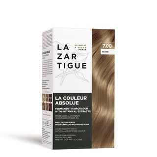 Lazartigue La Couleur Absolue Permanent Hair Color - No Ammonia - 7.00 Blonde - 4 Pc Kit