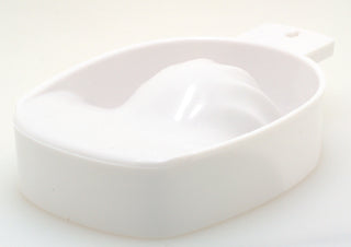 Marianna Manicure Bowl - Contoured Grooves For Hand To Soak In Comfort - Large - White - 1 Pc