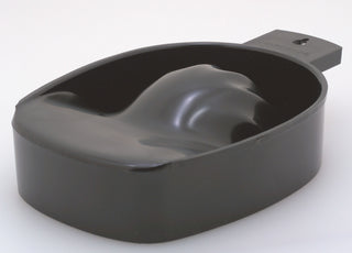 Marianna Manicure Bowl - Contoured Grooves For Hand To Soak In Comfort - Large - Black - 1 Pc