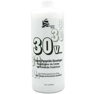 Marianna Super Star 30 Volume Cream Peroxide Developer - Bleaches And Lifts Color In Hair - 32 Oz