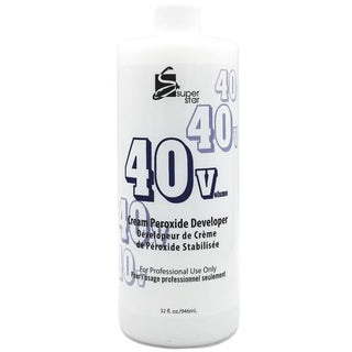 Marianna Super Star 40 Volume Cream Peroxide Developer - Bleaches And Lifts Color In Hair - 32 Oz