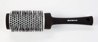 Marianna Ceramic Thermal Round Brush - Boar Bristles Smooth Cuticles, Adds Shine To Hair - 2.5 Inch