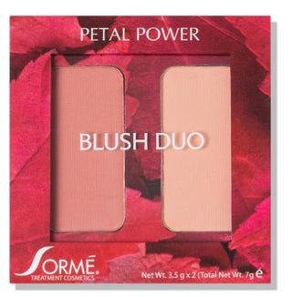 Sorme Cosmetics Blush Duo Compacts - Petal Power - 0.25 Oz
