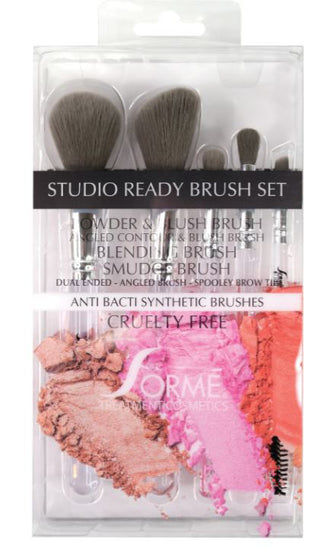 Sorme Cosmetics Professional Brush Set - Studio Ready - 5 Pc Set