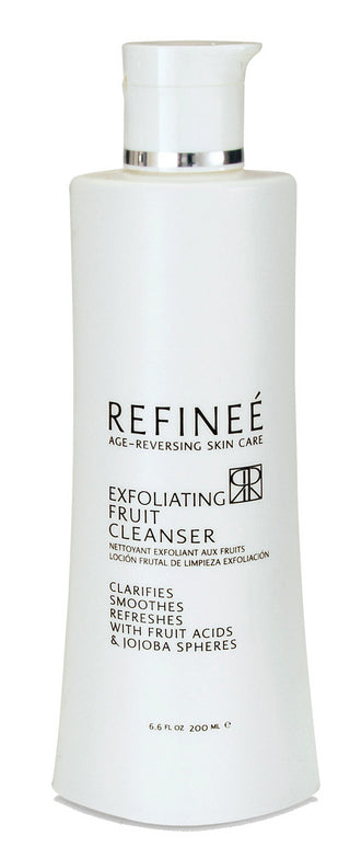 Refinee Exfoliating Fruit Cleanser - Buff Away Dead Skin Cells - Ideal For Oily Skin Types - 6.6 Oz