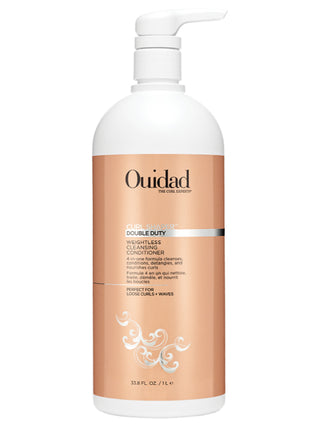 Ouidad Curl Shaper Double Duty Conditioner - Enhances Natural Curl Pattern - Reduces Frizz - 33.8 Oz