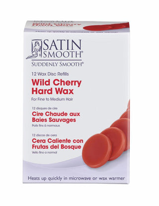 Satin Smooth Wild Cherry Hard Wax with Vitamin E - 14 Oz