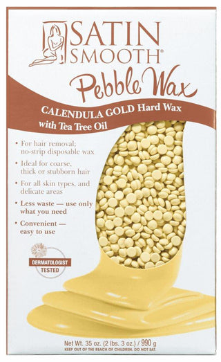 Satin Smooth Calendula Gold Hard Wax with Tea Tree Oil - 35 Oz