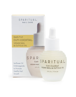 SpaRitual Cuti-Cocktail Vegan Nail And Cuticle Oil - Strong, Healthy And Bright Nails - 0.5 Fl Oz