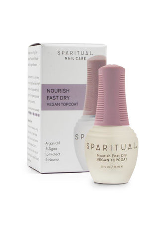 SpaRitual Nourish Fast Dry Vegan Topcoat - Provide Nourishing Protection For Nails - 0.5 Fl Oz