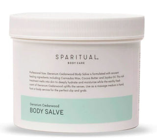 SpaRitual Body Salve - Deeply Hydrates And Moisturizes The Skin - Geranium Cedarwood - 26.5 Fl Oz